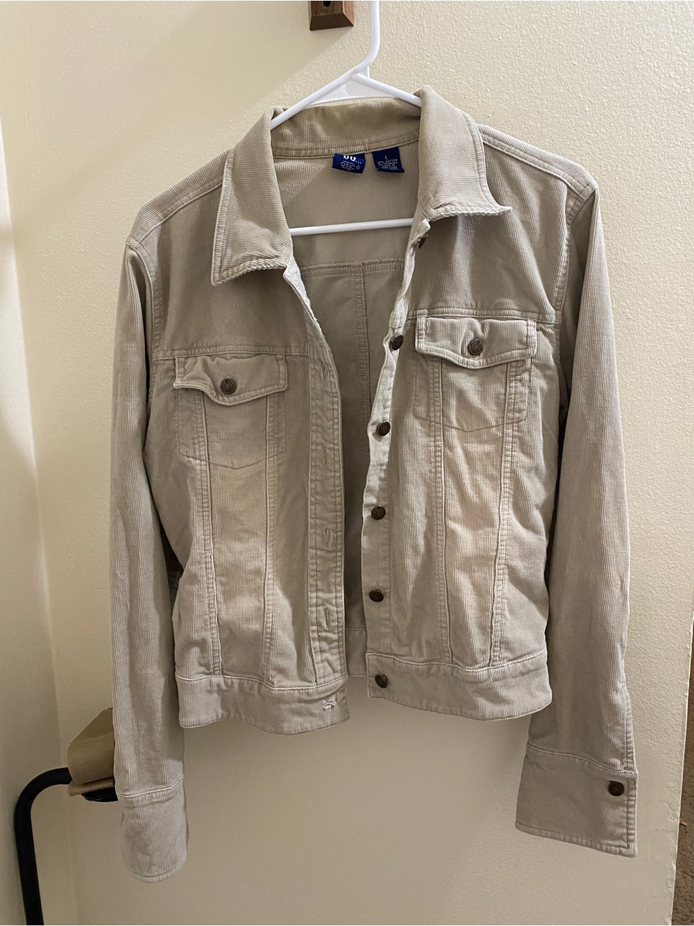 SO Light Beige Denim Jacket - Button Front